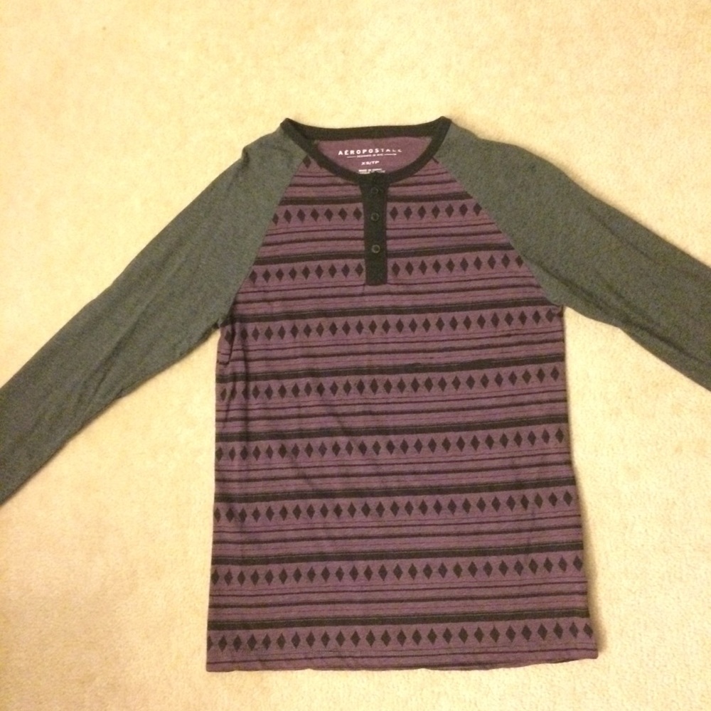 Mens Aeropostale Long-sleeve T-shirt XS
